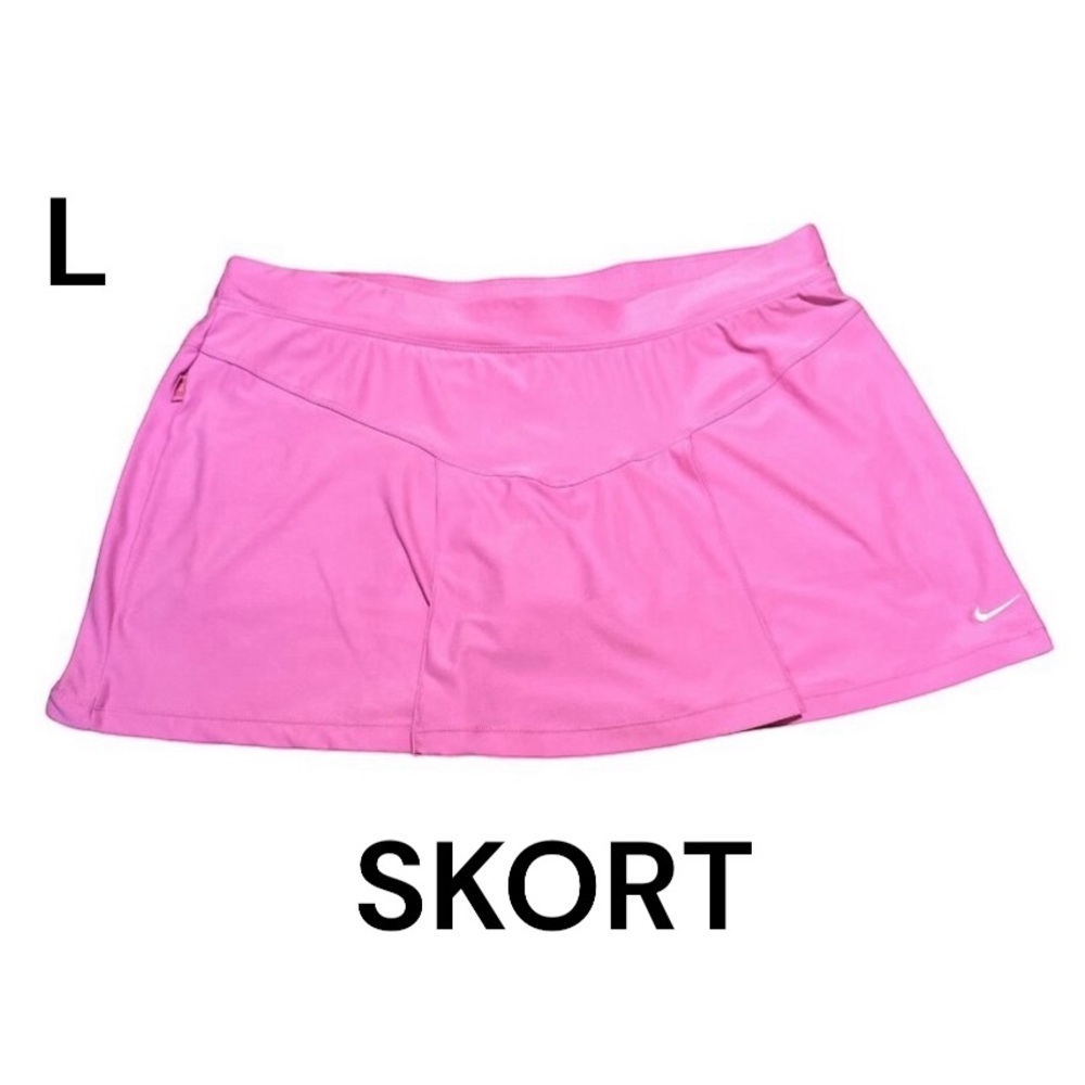 NIKE FIT DRY Short Skort Sz Large 12-14 Tennis Pickleball Run Dance Athleisure